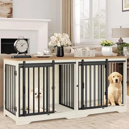 53.3 in Double Dog Crate Furniture