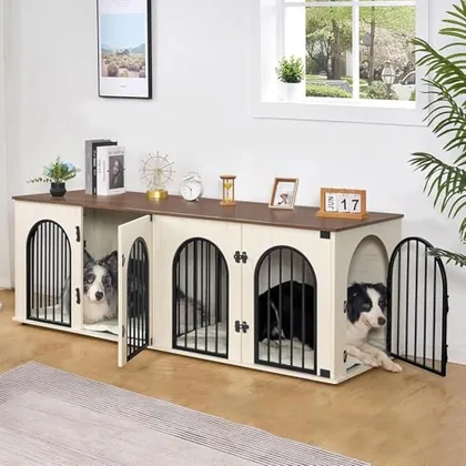 70.9 in Double Dog Crate Furniture