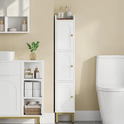 Slim Bathroom Storage Cabinet