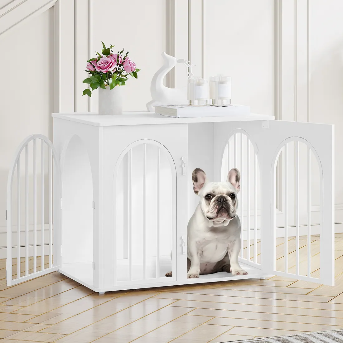 Dog crate furniture by Hzuaneri